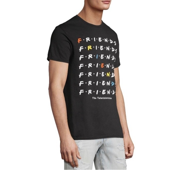 FRIENDS/ WORD SEARCH MENS AND BIG MENS GRAPHIC TEE/ Lg 44-42 - Picture 7 of 9